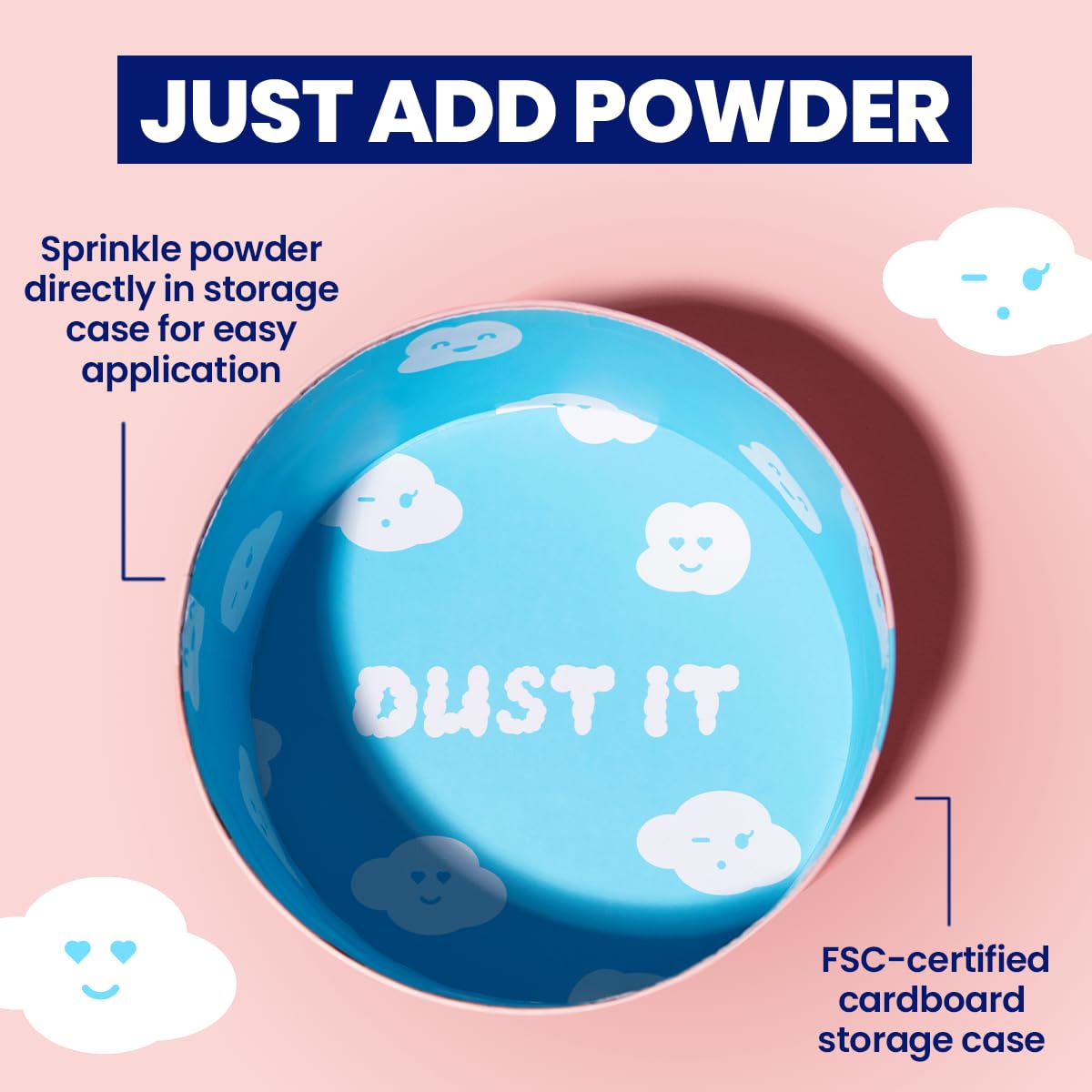 Megababe Dust Puff is easy to wash and reuse