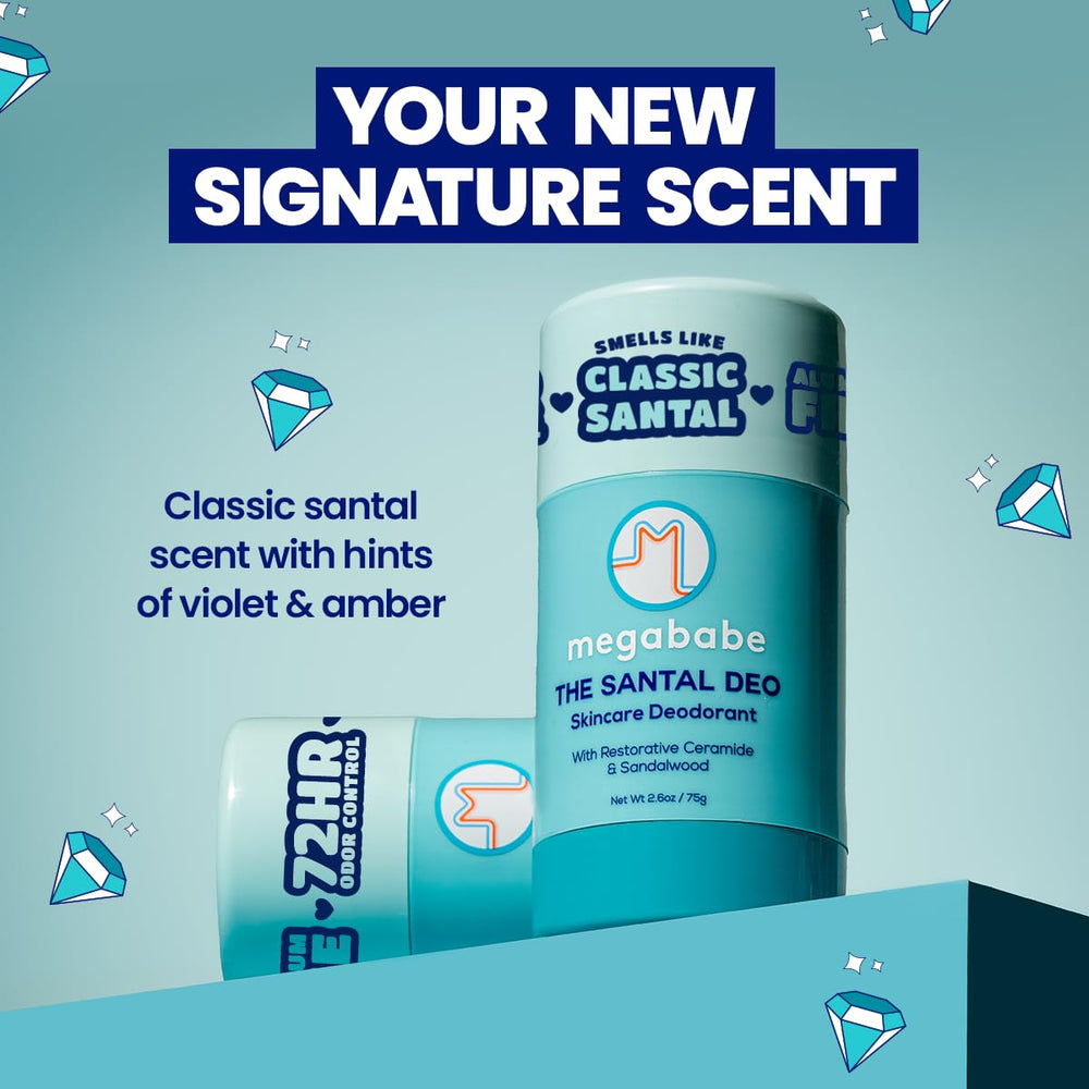 Megababe Santal Deo 72-hour protection for long-lasting odor control
