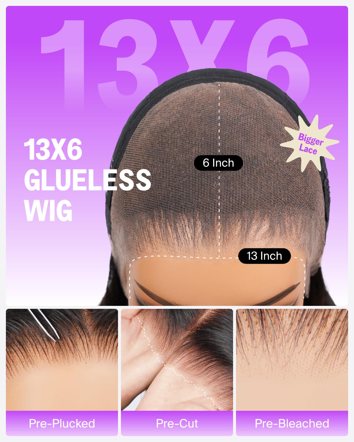 Megalook hair breathable 3D dome cap delivers comfortable all-day wear.