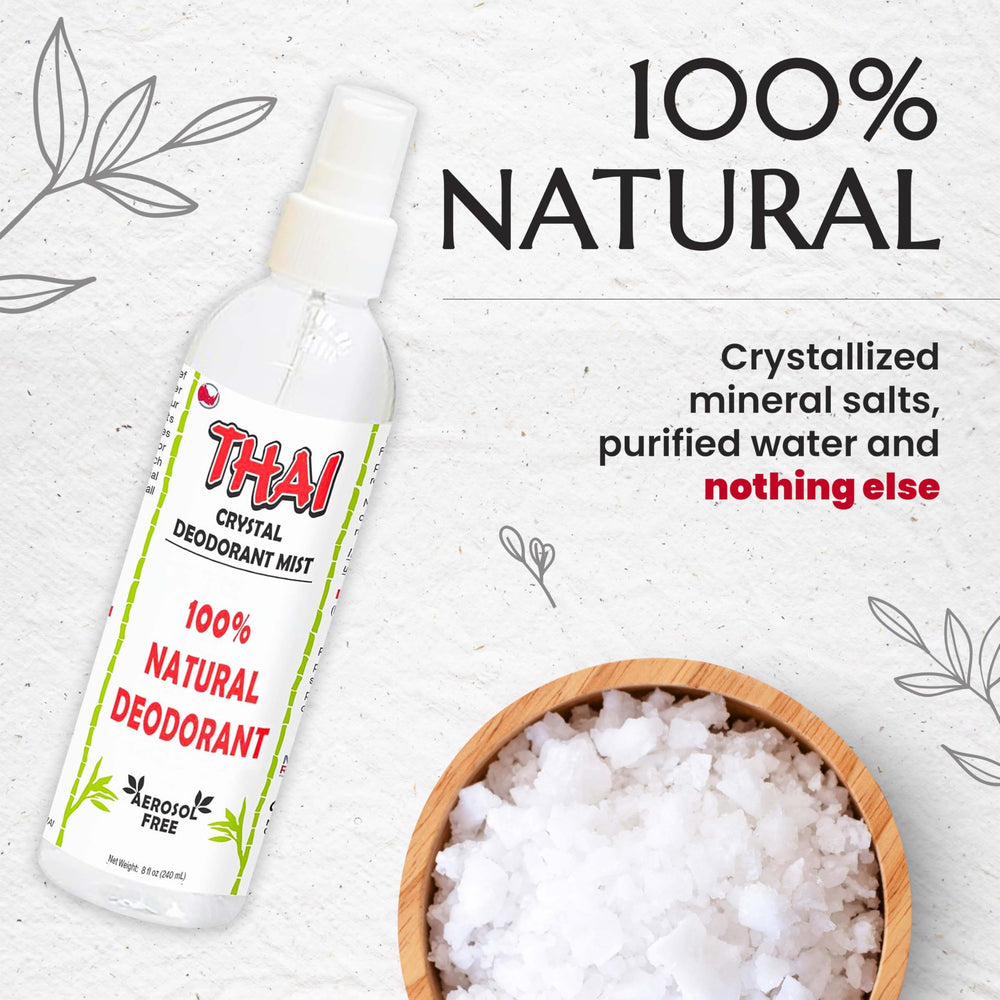 MegaRhino Thai Deodorant Spray unscented formula for sensitive skin.