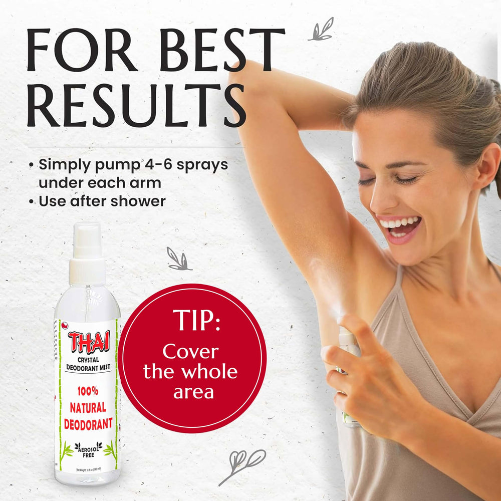MegaRhino Thai Deodorant Spray for whole-body use, suitable for all ages.