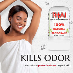 MegaRhino Thai Deodorant Stones 2-Pack wet application demonstrates simple surface area coverage