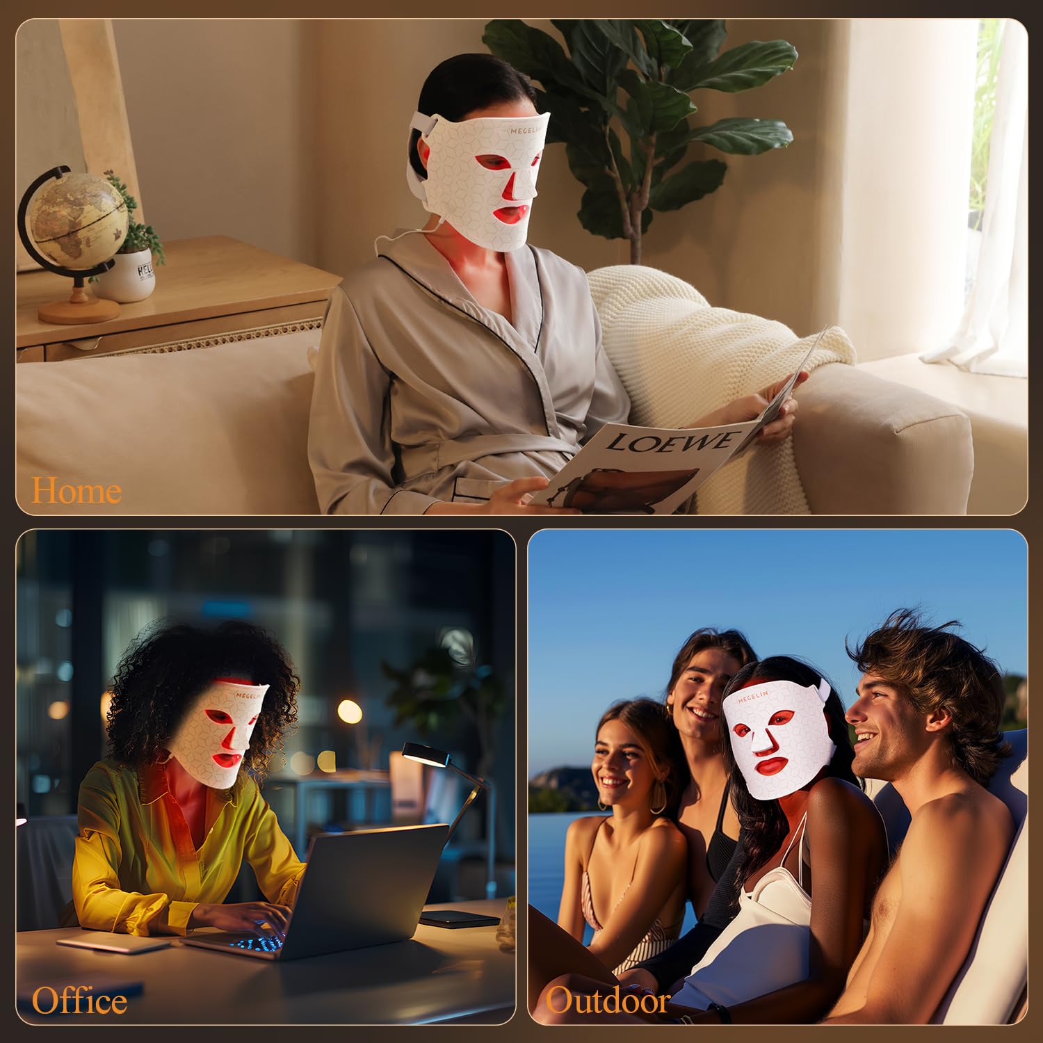 MEGELIN foldable mask designed for travel and easy packing