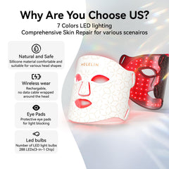 MEGELIN LED mask eye pads protect eyes during sessions