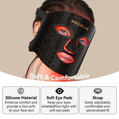 MEGELIN LED mask worn on face for comfortable daily use