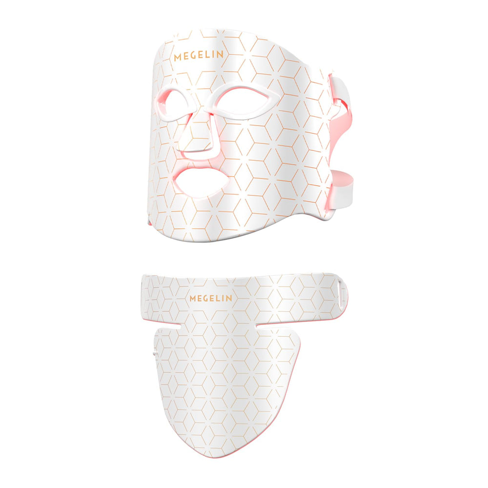 MEGELIN LED Face Neck Mask foldable compact for travel-friendly skincare