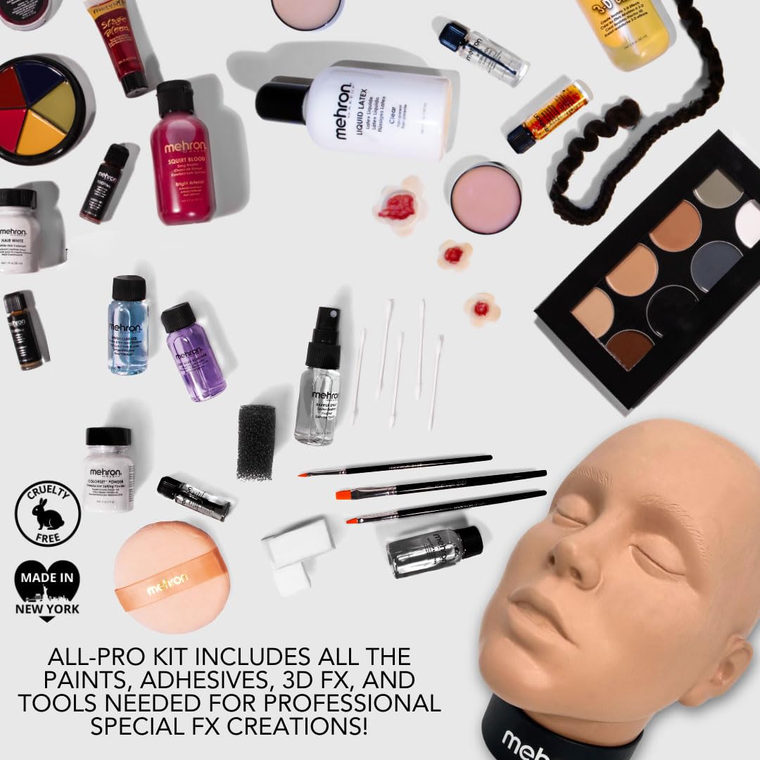 Mehron 8-color cream makeup palette offers versatile character tones