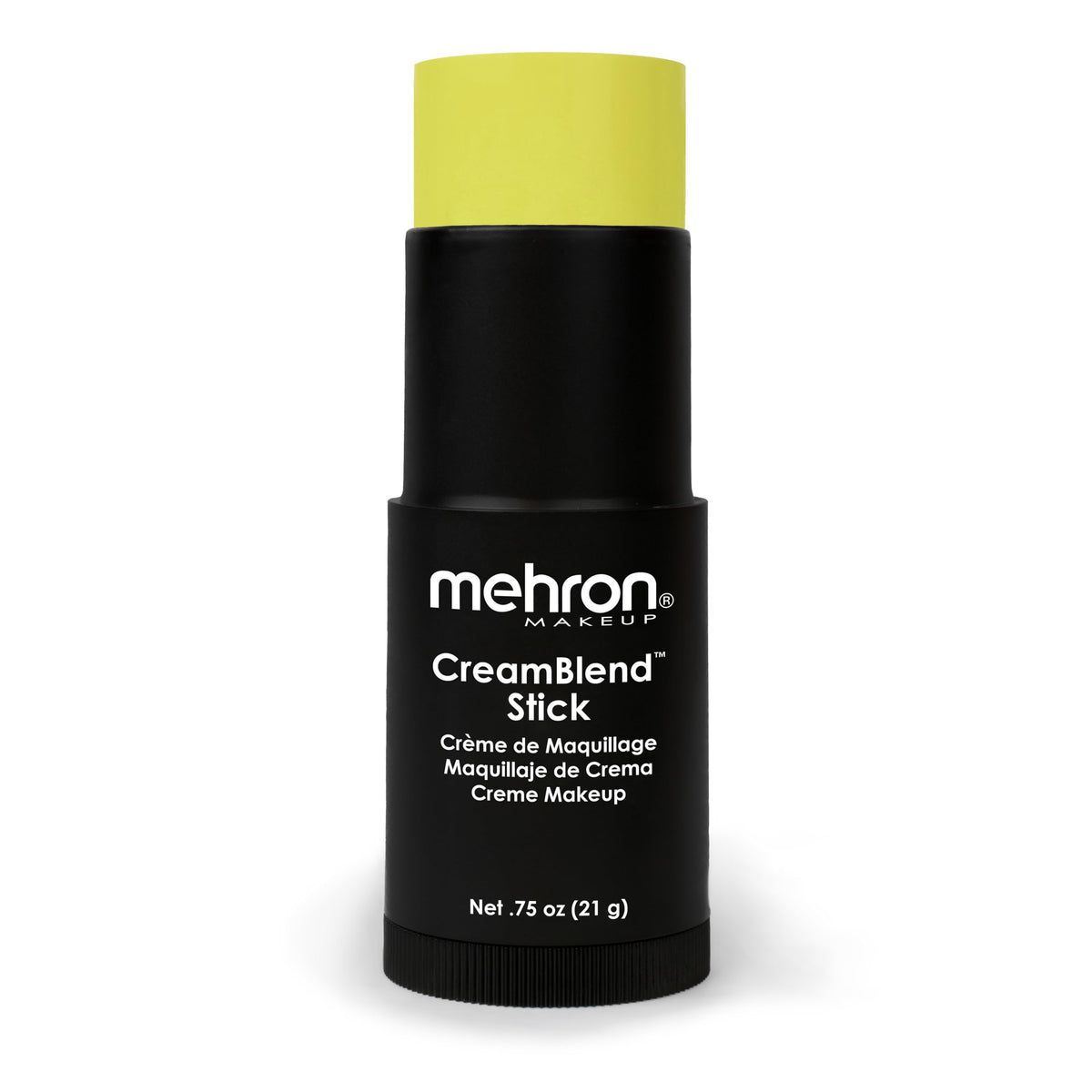 Mehron CreamBlend Stick Ogre Green application shows bold cosplay-ready color