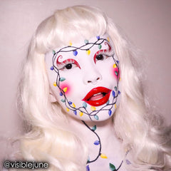 Mehron CreamBlend Stick white swatch shows bold color payoff.