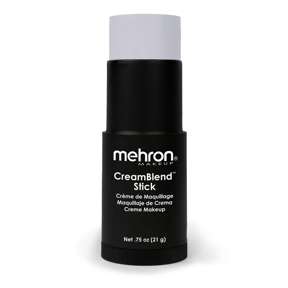 Mehron CreamBlend Stick Light Grey packaging close-up for portable touch-ups