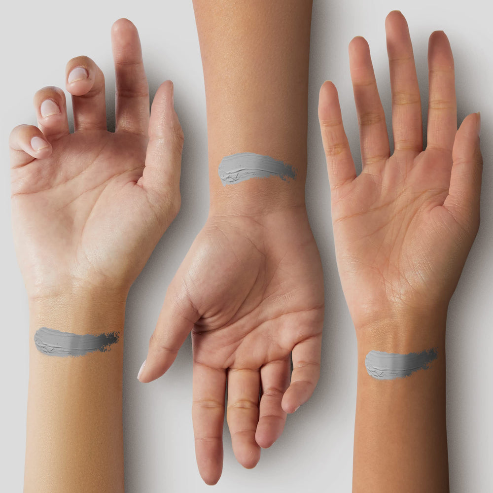 Mehron CreamBlend Stick in light grey delivers full coverage for performers