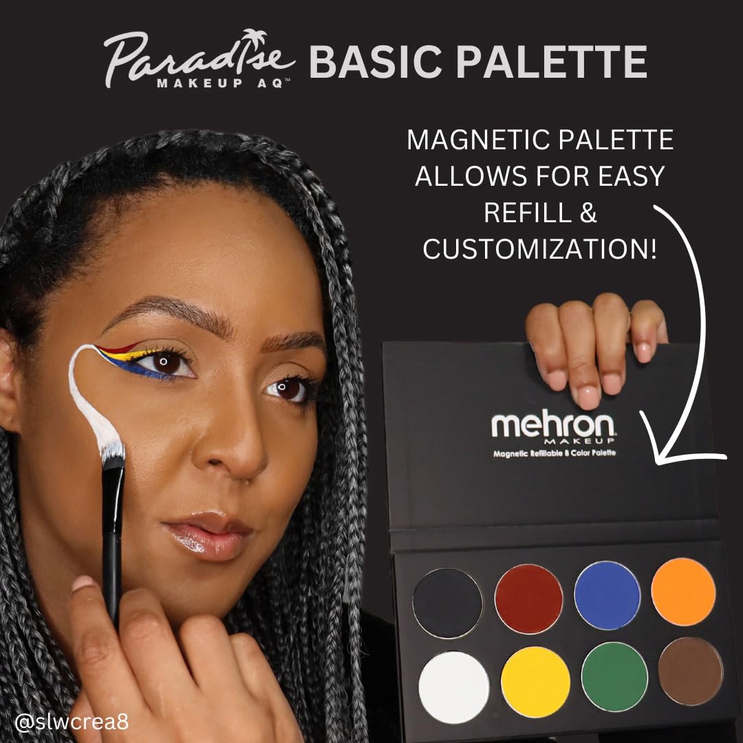 Mehron Paradise FX neon color collection emphasizes vibrant UV-reactive hues for blacklight cosplay