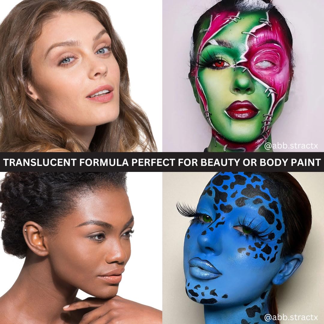 Mehron setting powder three-tints display shows versatile shade options for looks.