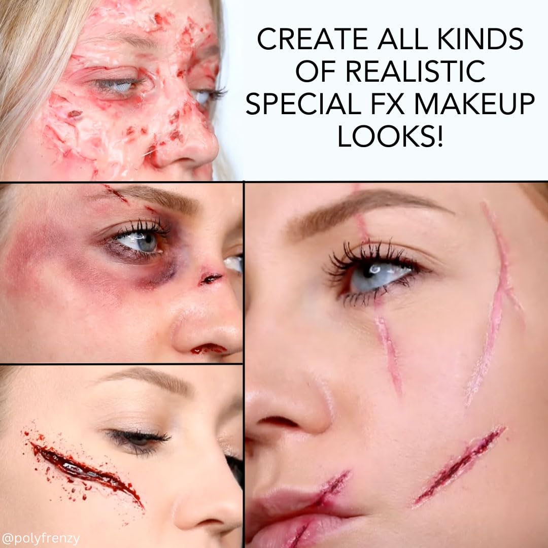 Mehron squirt blood for realistic gore effects in theatre or cosplay