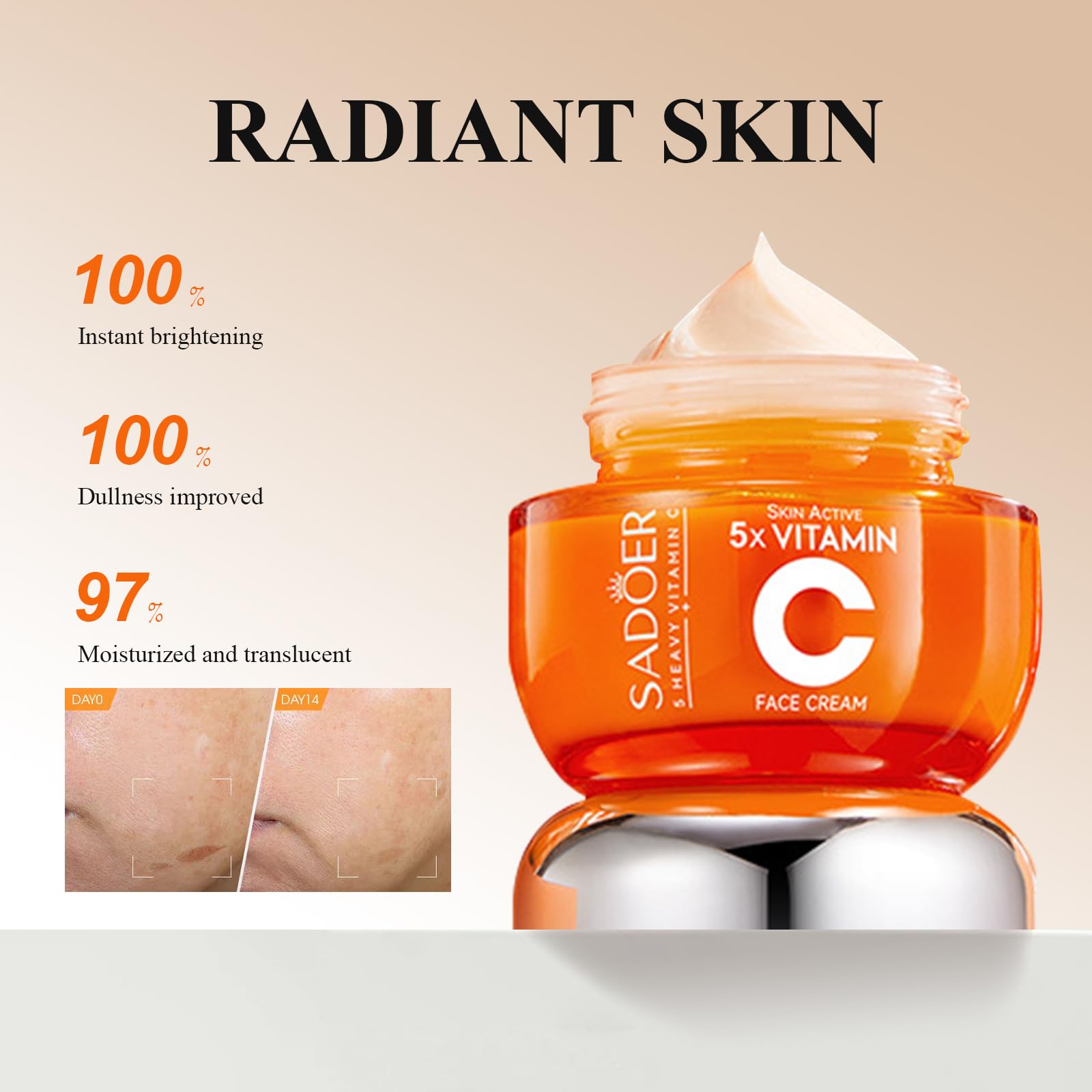 MEIYUANNAISI vitamin c kit face-cream hydrates and softens skin