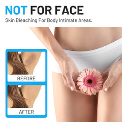 MEIDIAN Skin Whitening Cream underarm-focused image highlights discreet body care for sensitive areas.