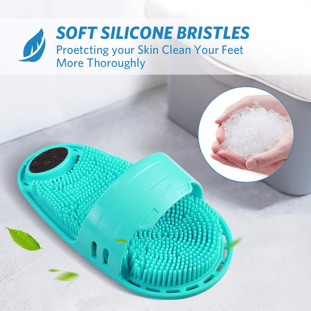 Meidong silicone foot scrubber durable, flexible construction for long-term use.