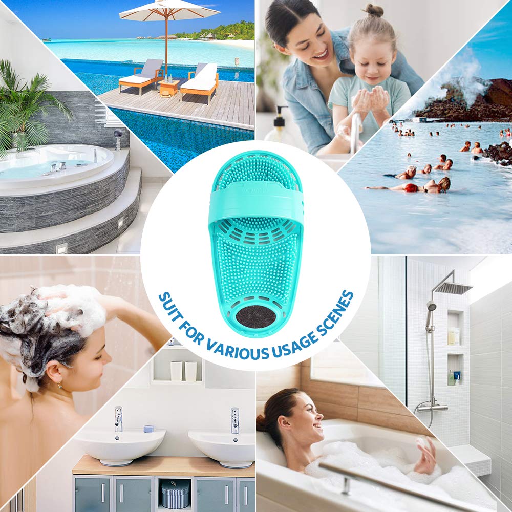 Meidong silicone foot scrubber easy to clean after use.