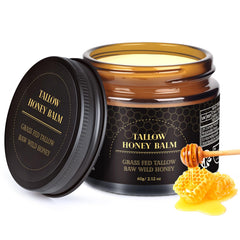 MEIDU beef tallow balm jar closeup illustrates deep hydration for daily skin nourishment.