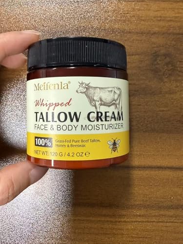 Meifenla natural ingredients graphic highlighting grass-fed tallow and honey.