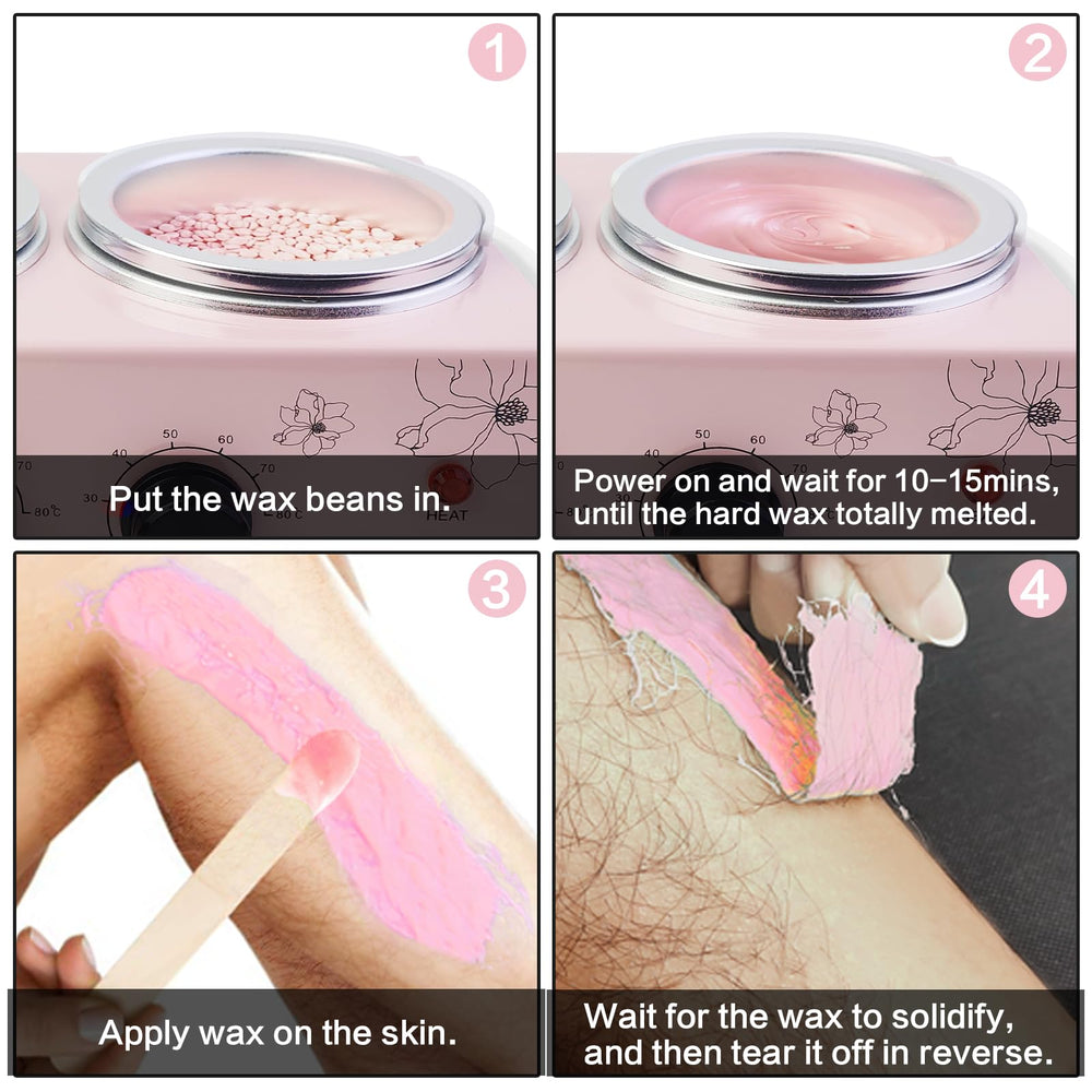 Meigons pink portable warmer showcases compact design for home or salon use.