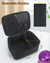 Meiiy Wax Warmer Organizer flatlay shows separate spaces for fast access