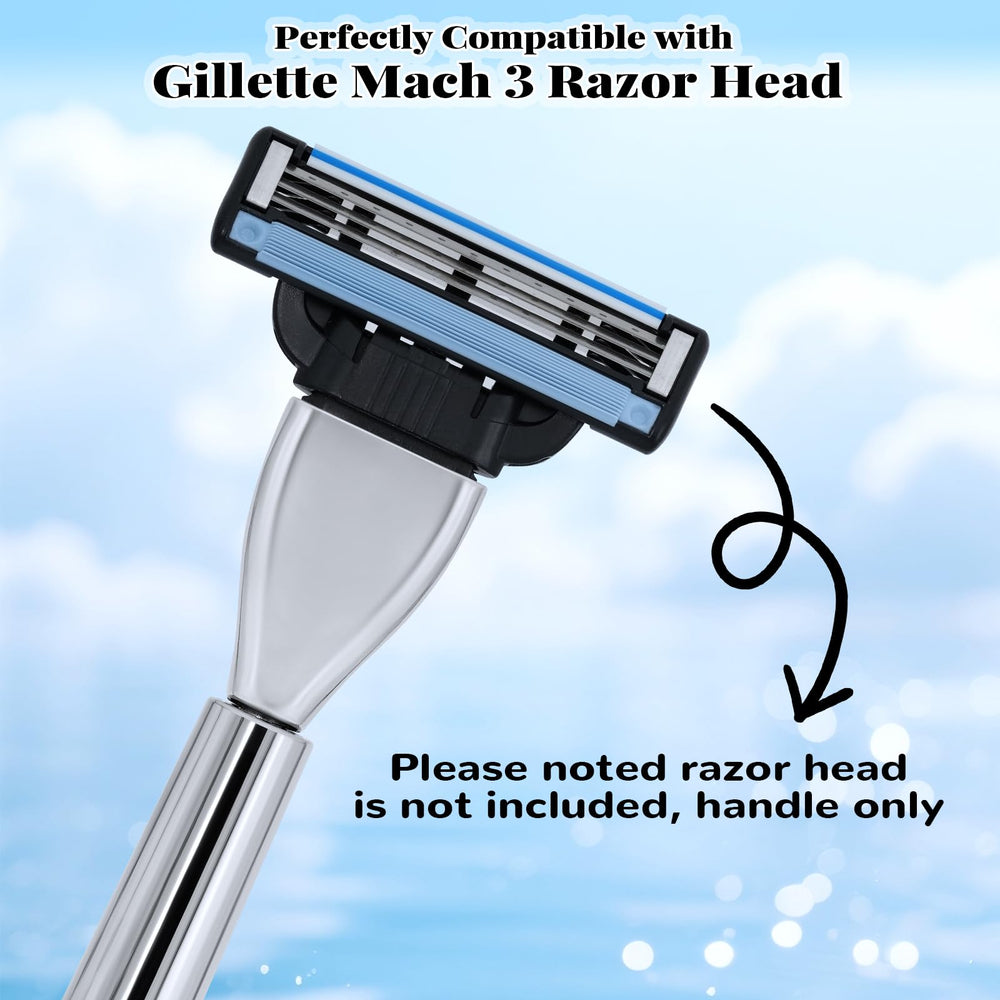 MEIJIAYOU razor handle portable-lightweight aids travel-friendly shaving anywhere.