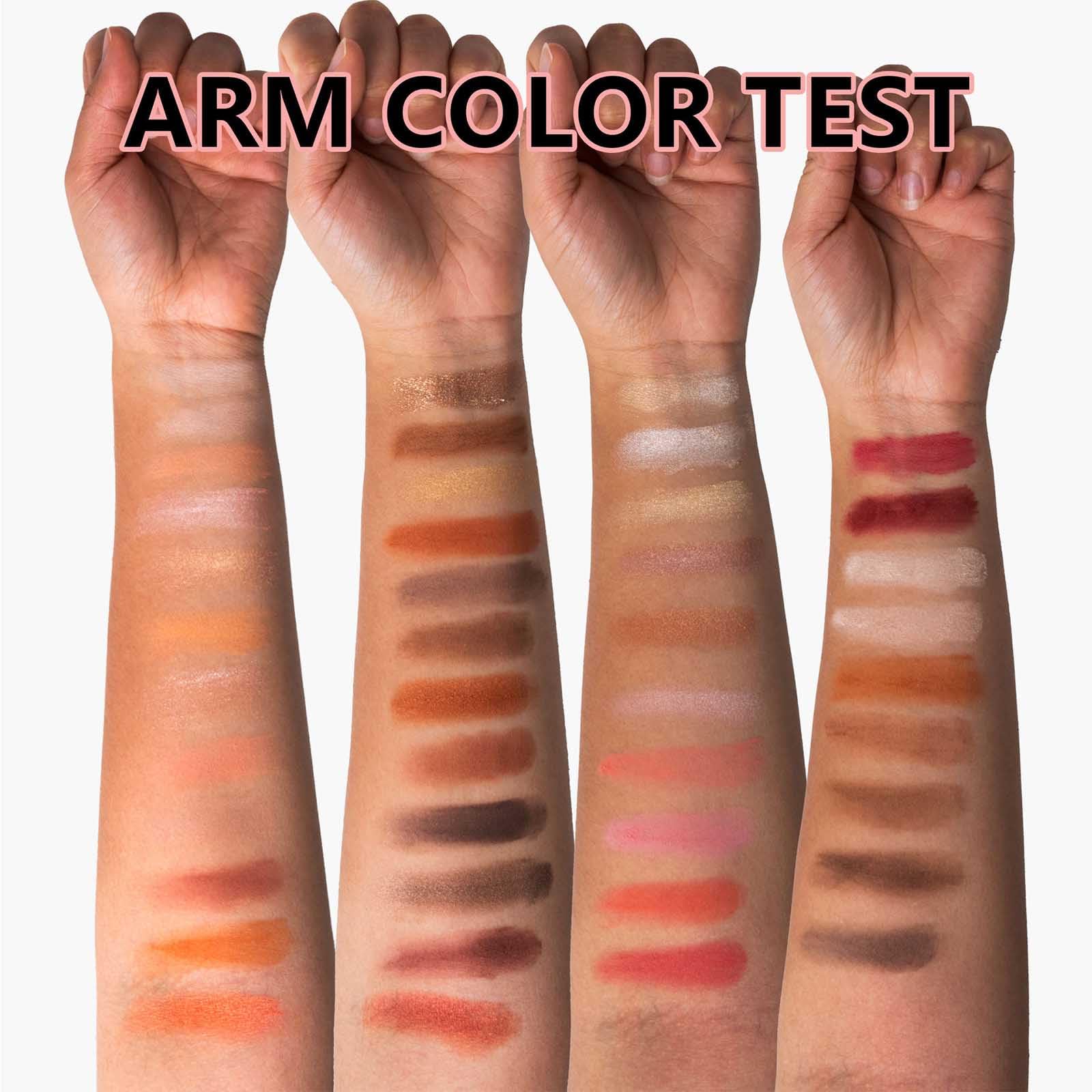 MeiPlumLai eyeshadow swatch collection shows rich, blendable pigments.