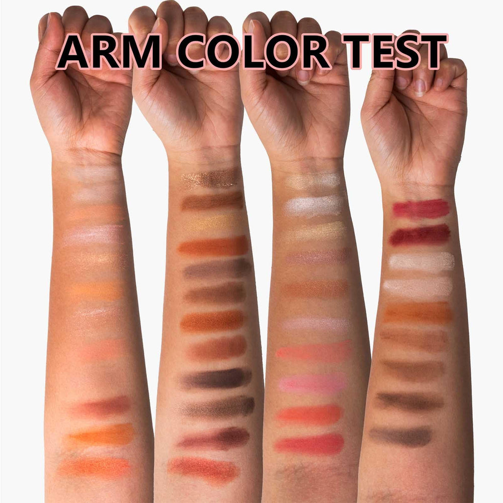 MeiPlumLai eyeshadow swatch collection shows rich, blendable pigments.