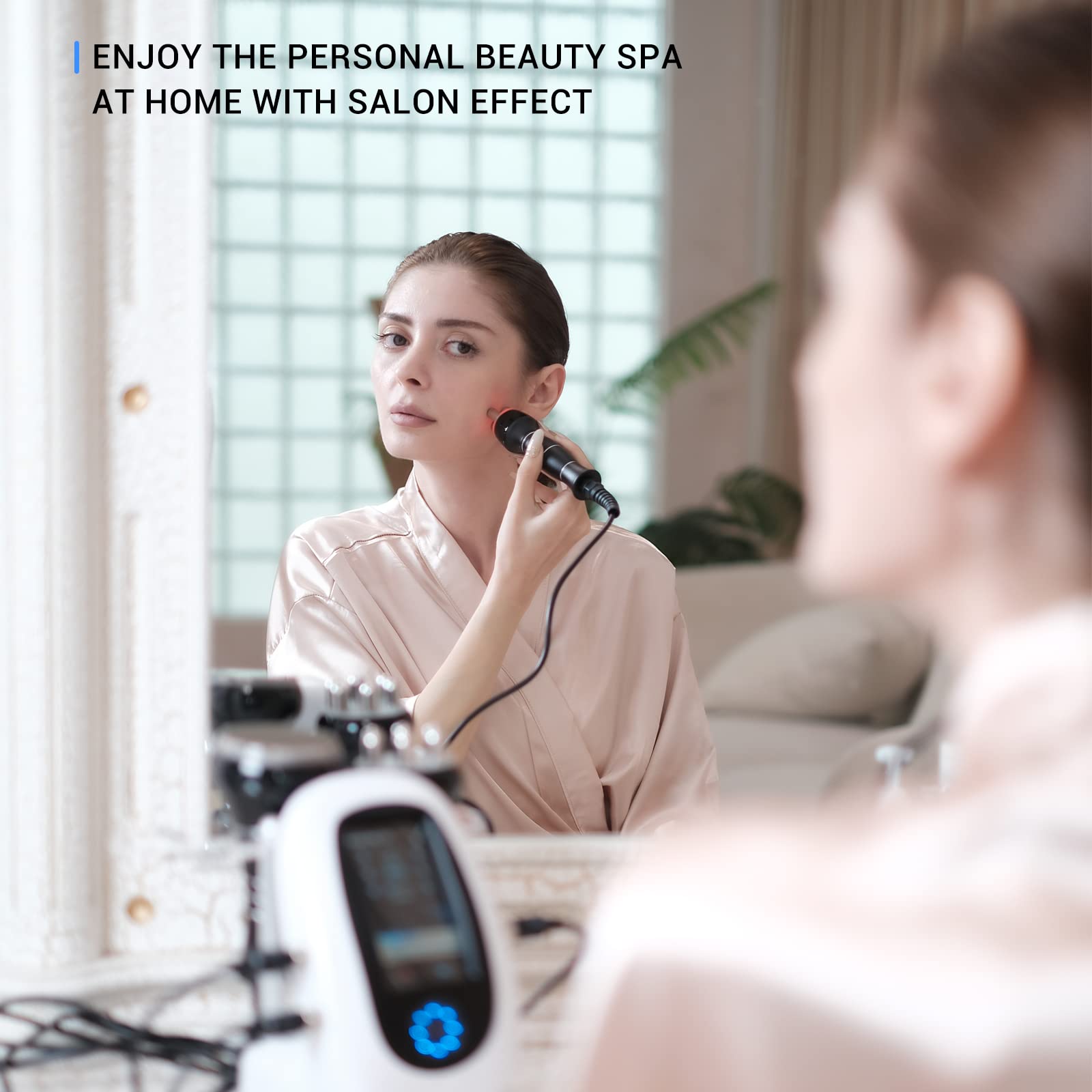 MEIQIER sens portable RF device enables versatile home skincare routines