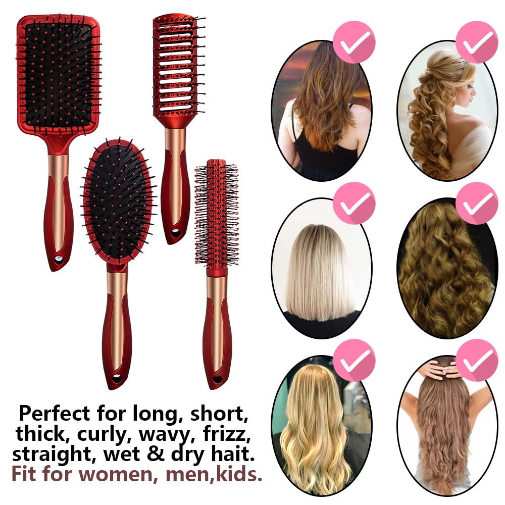 Meisheamin 4-in-1 gift box showcases versatile brushes for family hair care