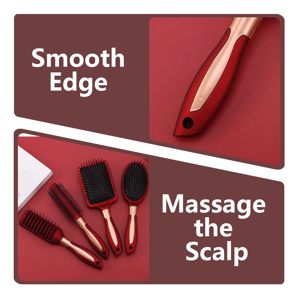 Meisheamin rectangle comb helps detangle and smooth hair with minimal pull