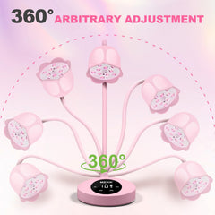MEKK Gooseneck UV Nail Lamp 30W pink compact power for quick gel cures