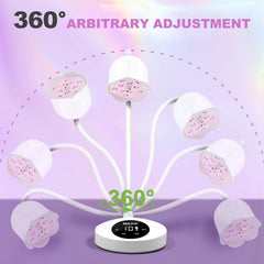 MEKK Gooseneck UV Nail Lamp auto-sensor activates instantly for touch-free curing.