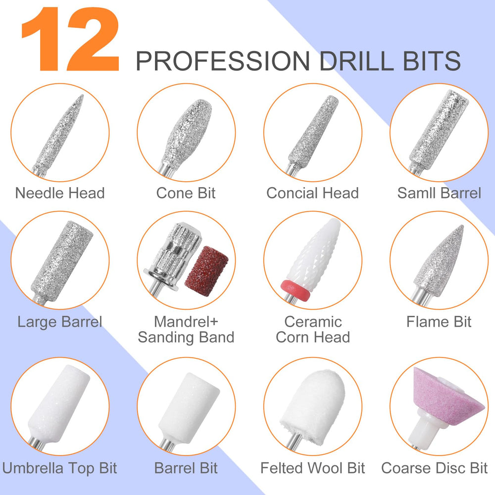 MEKK Nail Drill Kit heat management reduces hand fatigue during longer sessions