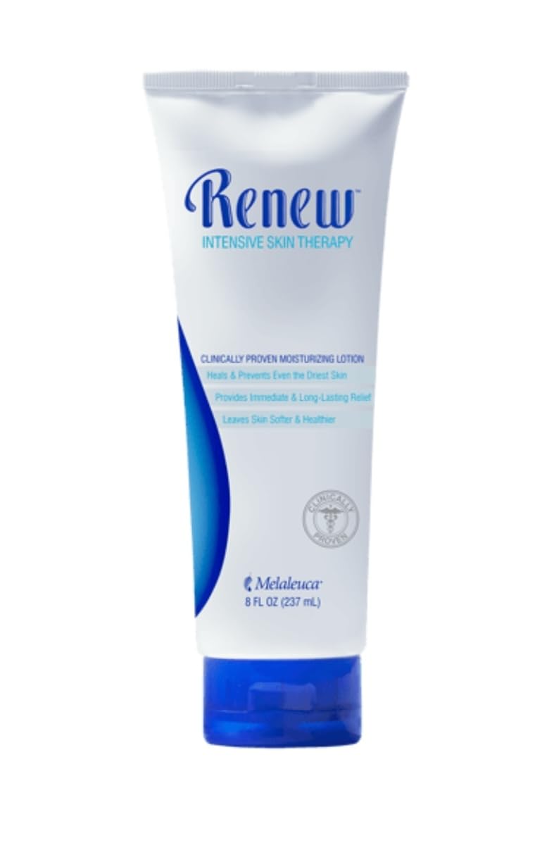 Melaleuca Renew 8oz bottle offers fast-absorbing hydration for softer, smoother skin.