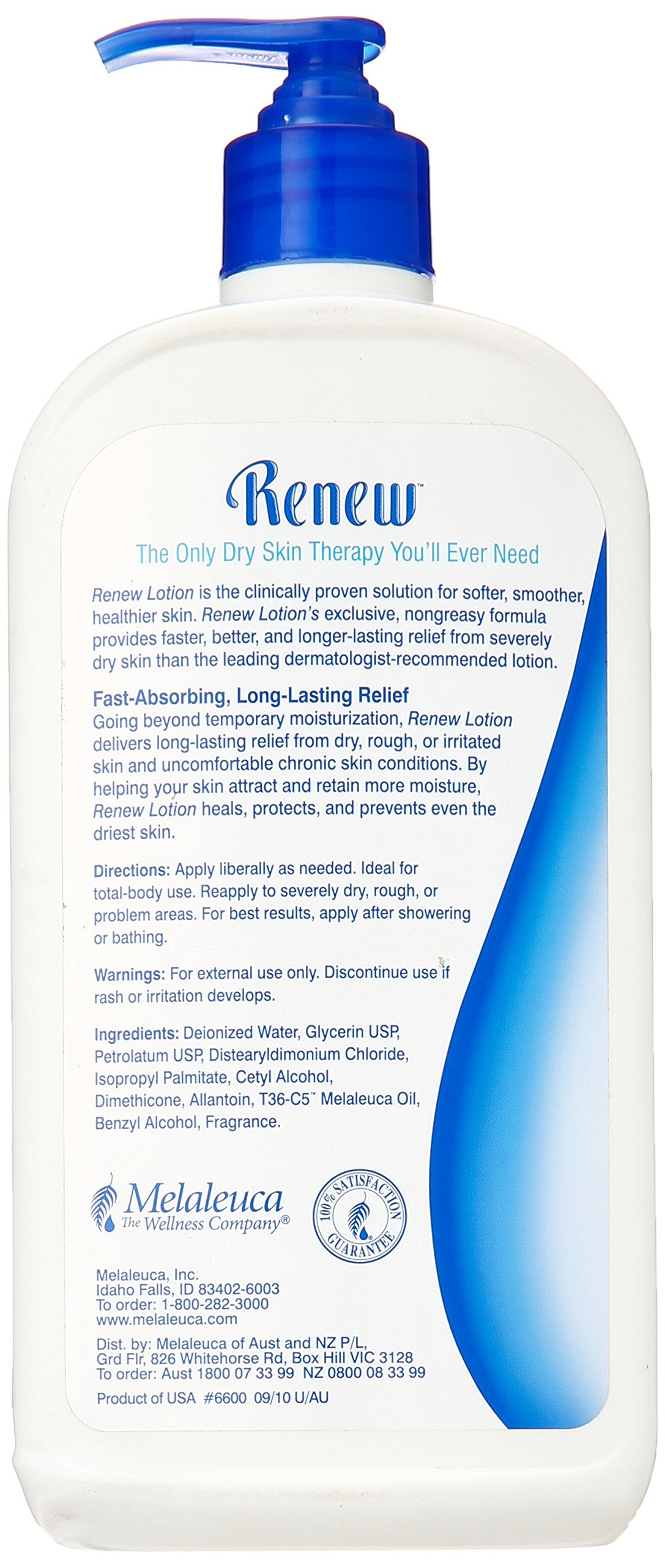 Melaleuca Renew being applied to forearm for soothing moisture delivery