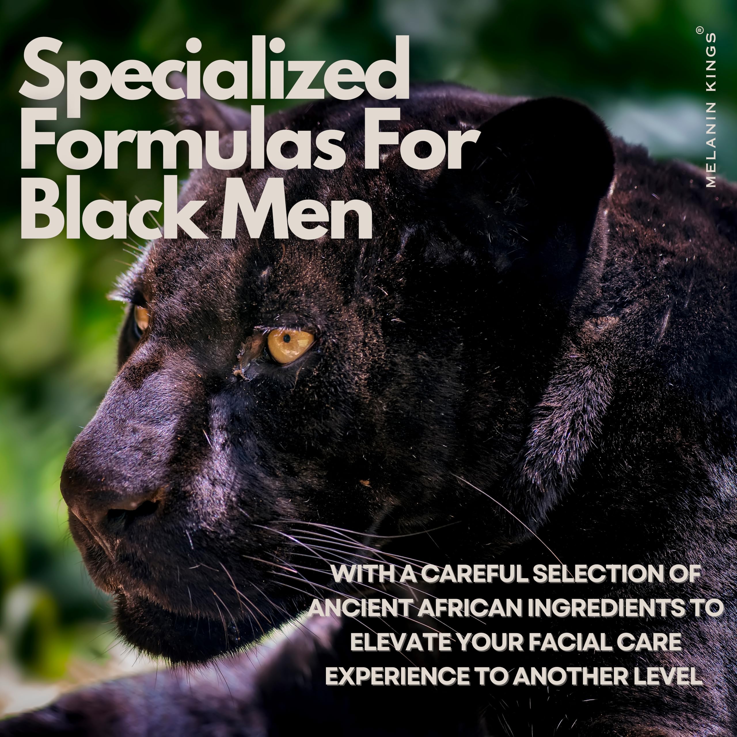 Melanin Kings Kenyan sandalwood scent enhances daily grooming with warm fragrance.