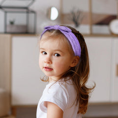 Melbelia bow headband embroidery flower detail close-up adds refined texture