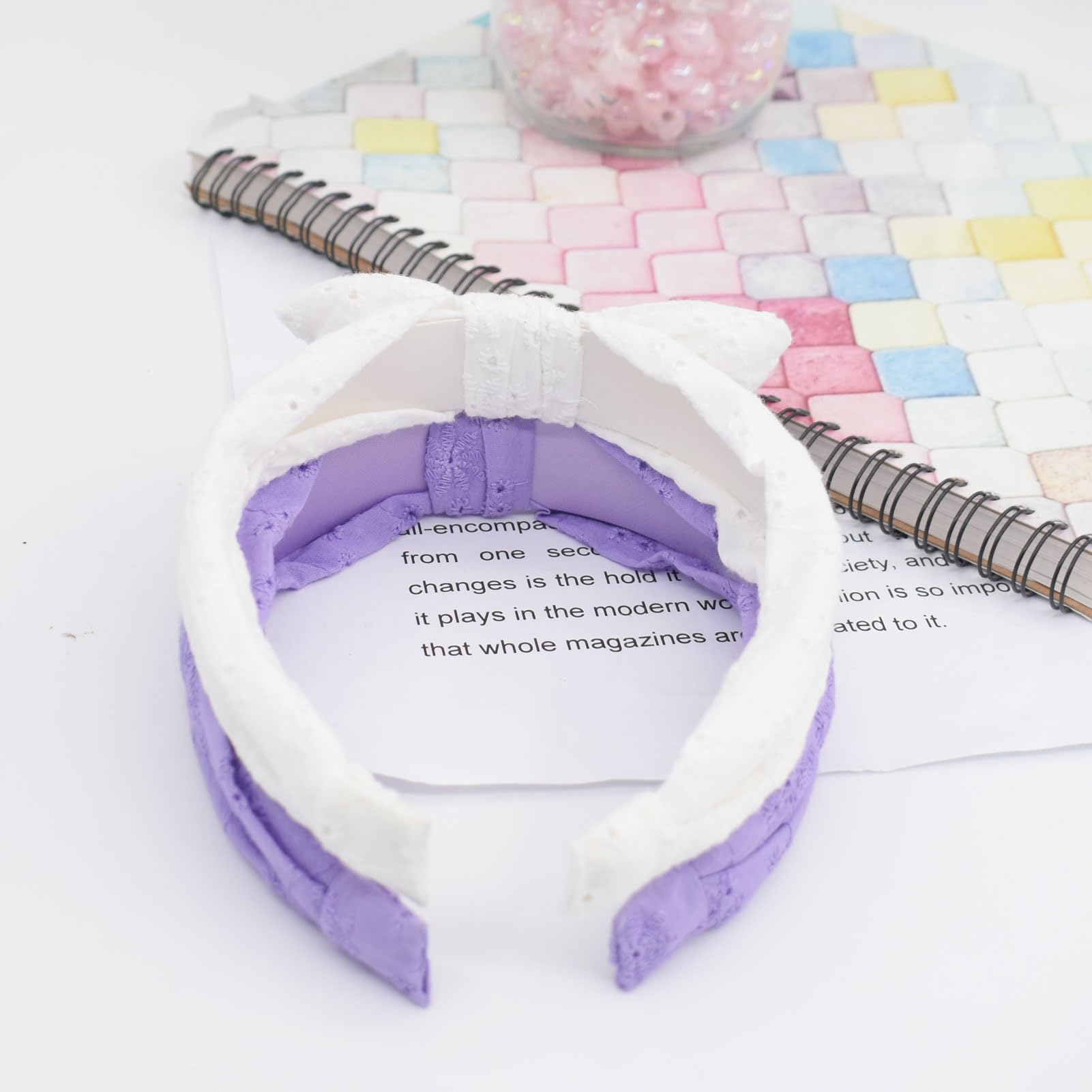Melbelia bow headband non-slip elastic band provides comfortable, secure wear