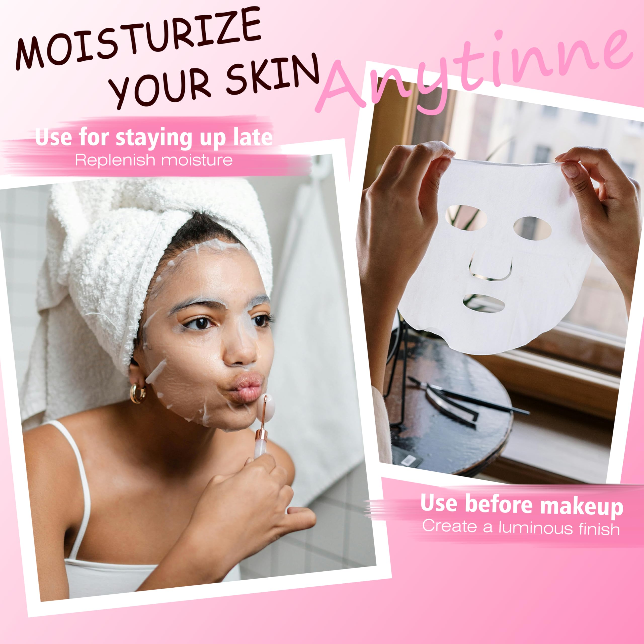 Meleell gift set of 40 sheet masks for self-care weekends.