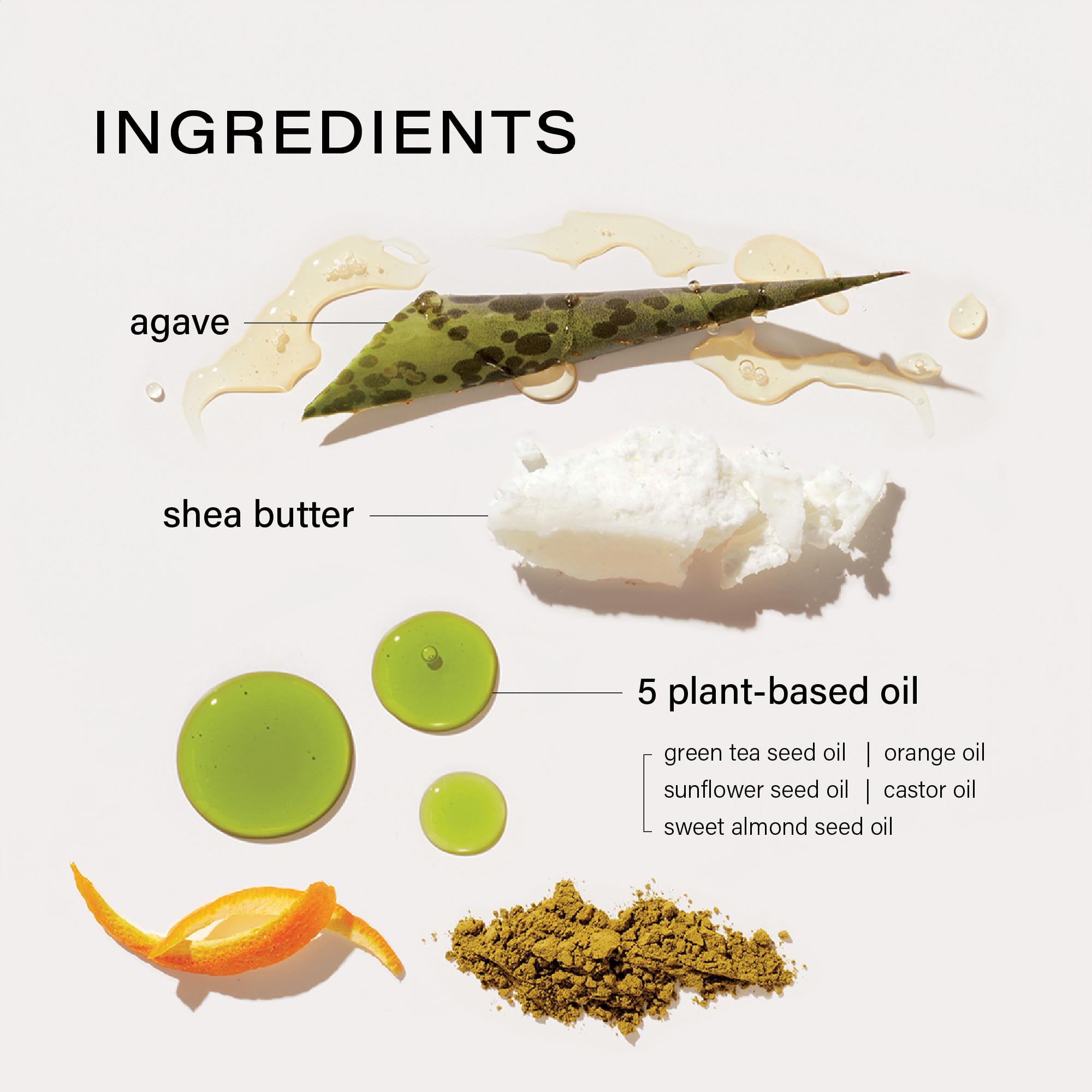 Melixir agave-shea-nourishment delivers hydration from agave and shea butter.