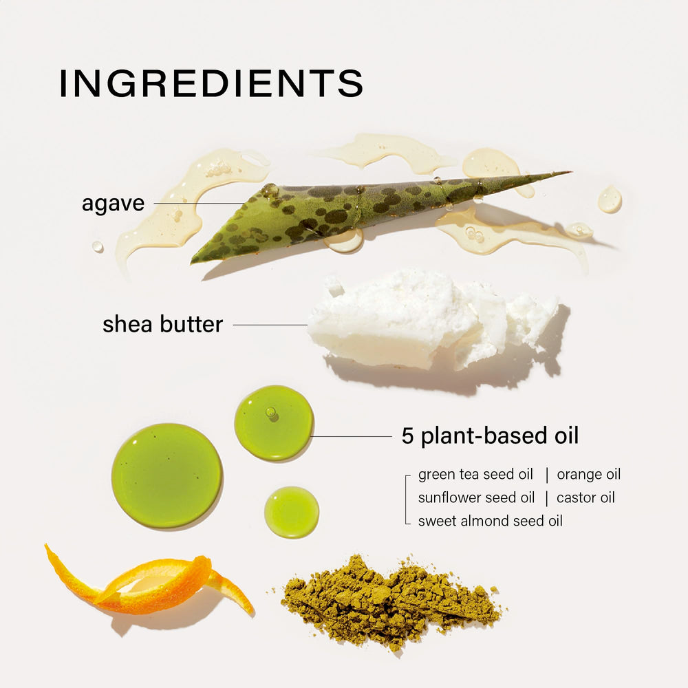 Melixir agave-shea-nourishment delivers hydration from agave and shea butter.