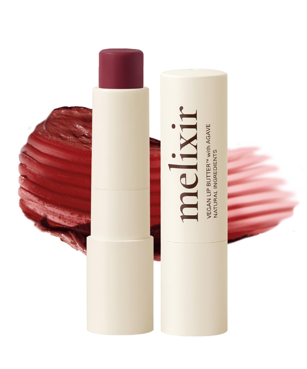 Melixir vegan lip butter 12-shades collection swatches for versatile looks.