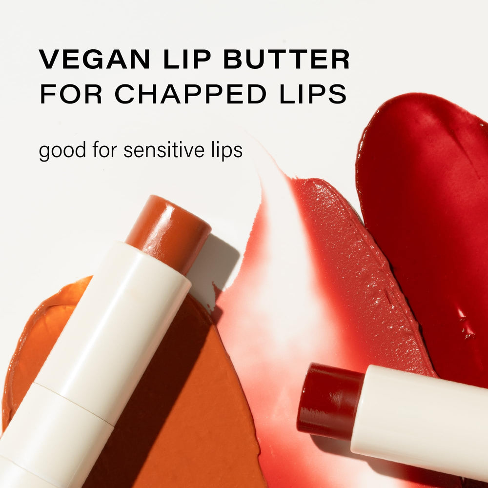 Melixir vegan lip butter caramel 12 swirls — sheer tint and moisture.