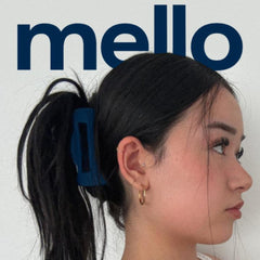 Mello ergonomic body blue view showing gentle head support.