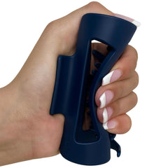 Mello Original Claw Clip in blue, medium, front view, secure all-day style.