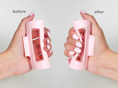 Mello rust-proof spring clip pink ensures silent, durable grip in sweat-prone conditions.
