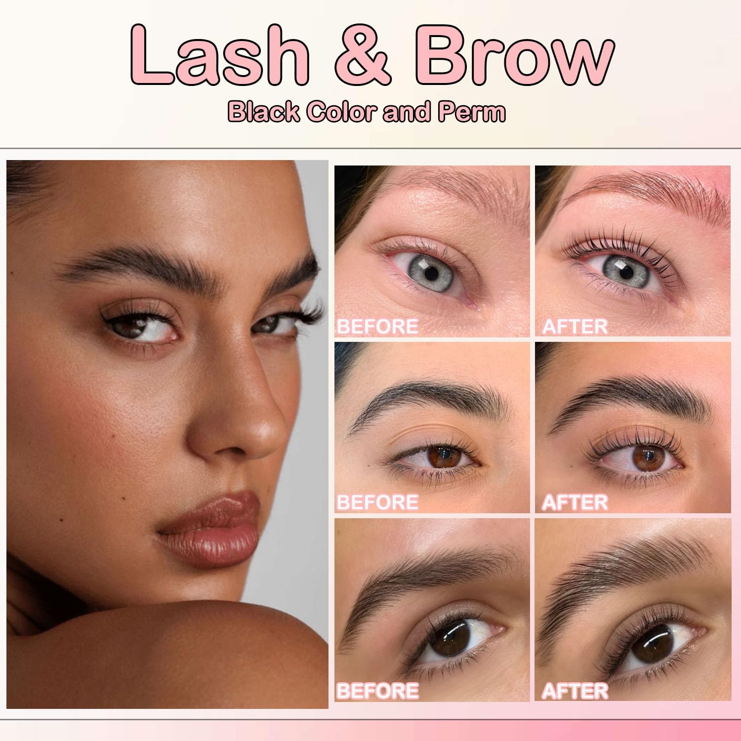 MELLUCCI DIY lash lift kit in-use demonstrates at-home salon-grade workflow