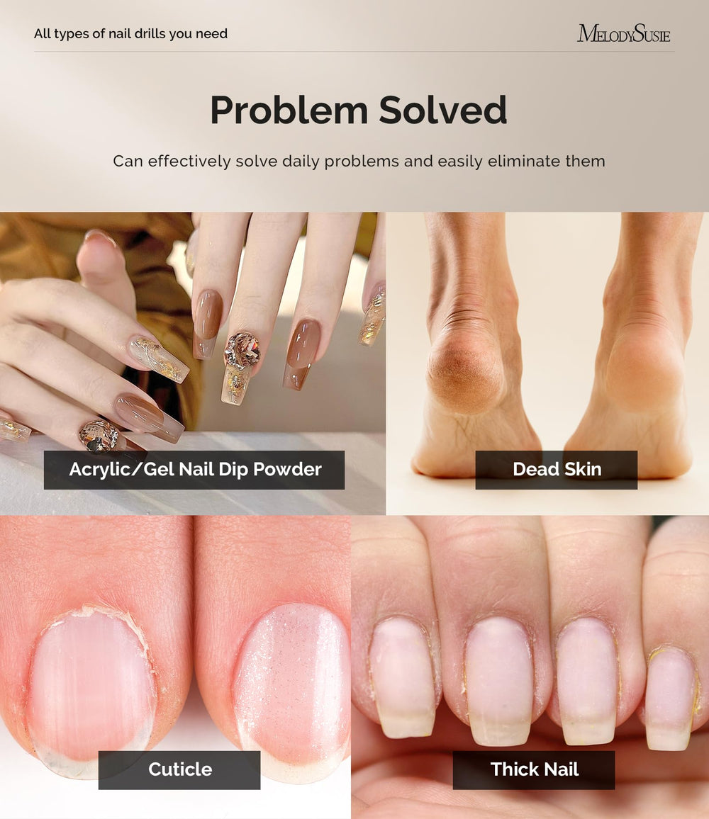 MelodySusie compact-design nail file for home use with easy portability